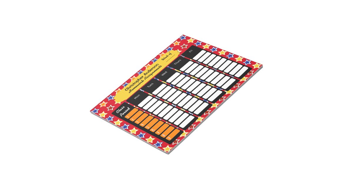 Assignment of notepad image