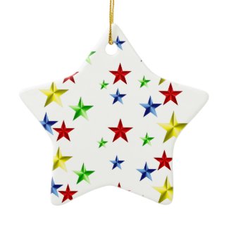 Colorful Stars ornament