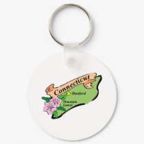 Colorful State of Connecticut Map Tees, Gifts keychains by GeographyTees Colorful State of Connecticut Map Tees, Gifts keychains