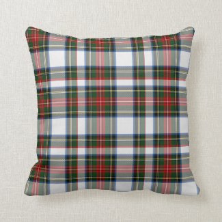 Colorful Stewart Dress Tartan Plaid Pillow