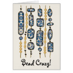 Colorful strings of beads cards