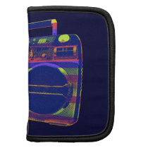 Colorful Striped Boombox Planners