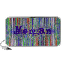 Colorful Striped Doodle Speaker speakers