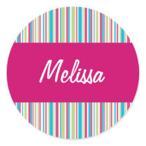 Colorful Striped Personalized Seal