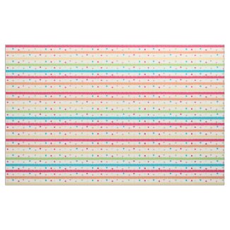 Colorful Stripes and Polka Dots Fabric