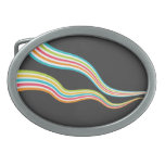 Colorful Stripes Belt Buckle