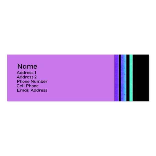 colorful stripes business card templates (front side)