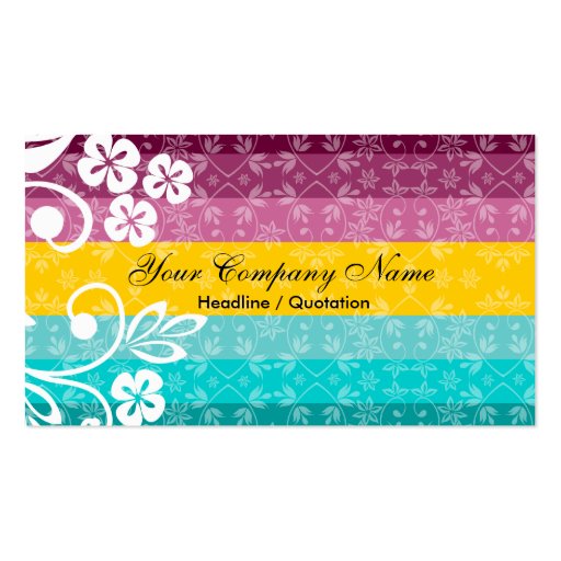 Colorful Stripes Business Cards
