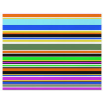 Colorful stripes full color flyer