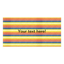 Colorful stripes photo card