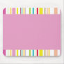 Colorful Stripes, Pink Mousepads