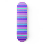 colorful stripes custom skateboard