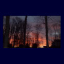 Colorful Suburban Dusk posters
