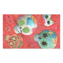 Colorful Sugar Skulls stickers