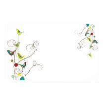Colorful Summer Bird and Swirls Poster posters