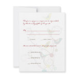Colorful Summer Bird & Swirls RSVP / Response Card Colorful Summer Bird & Swirls RSVP / Response Card