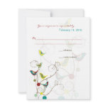 Colorful Summer Bird & Swirls RSVP / Response Card Colorful Summer Bird & Swirls RSVP / Response Card