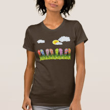Colorful Summer Flip Flops Fun In The Sun Garden Tshirt