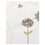 colorful summer flowers flyer design