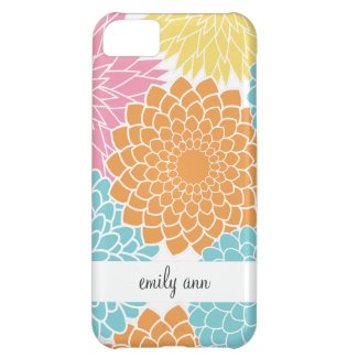 Colorful Summer Flowers Pattern iPhone 5C Case