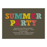 Colorful Summer Party Invitation