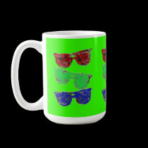 Colorful Sunglasses Mug mugs