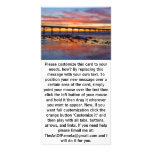 Colorful Sunset Behind the Pier 2 Photo Card Template