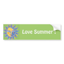 Colorful Sunshine Bumper Sticker