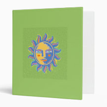 Colorful Sunshine Vinyl Binder