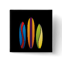 Colorful Surfboards buttons