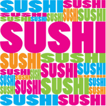Colorful Sushi photo sculptures by busybees Colorful Sushi photo sculptures