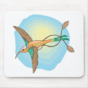 colorful swallow bird mousepads