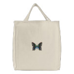 Colorful Swallowtail Butterfly Embroidered Bag