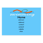 Colorful Swim Symbol V #2 Business Card Template