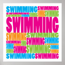 Colorful Swimming Print