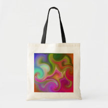 Colorful Swirl Abstract Bag