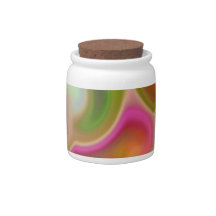Colorful Swirl Abstract Candy Dish
