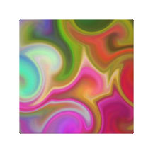 Colorful Swirl Abstract. Canvas Print