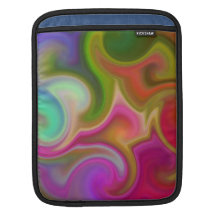 Colorful Swirl Abstract iPad Sleeve