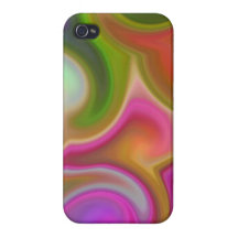 Colorful Swirl Abstract. iPhone 4/4S Cover