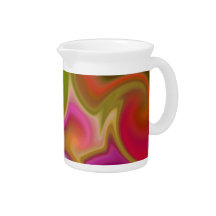 Colorful Swirl Abstract Pitcher