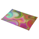 Colorful Swirl Abstract Place Mats
