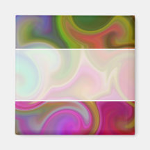 Colorful Swirl Abstract Refrigerator Magnet