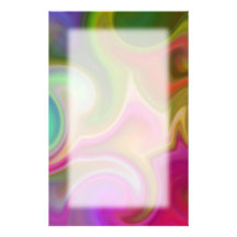 Colorful Swirl Abstract. Stationery