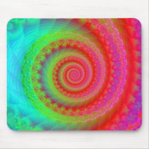 Colorful Swirl Mouse Mat