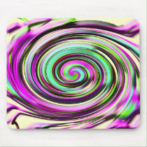 colorful swirl mousepads