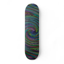 Colorful Swirl Pattern Skateboard by JKdesigns Colorful Swirl Pattern Skateboard
