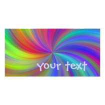 colorful swirl photo cards