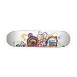 Colorful Swirl Skateboard Mini