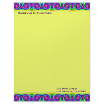 colorful swirls letterhead by DonnaGraysonAbstract colorful swirls letterhead